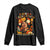 Afro Latina Power Long Sleeve Shirt Hispanic Heritage Month Flowers - Print Your Wear