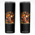 Afro Latina Power Skinny Tumbler Hispanic Heritage Month Flowers TS11 Black Print Your Wear