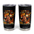 Afro Latina Power Tumbler Cup Hispanic Heritage Month Flowers TS11 Black Print Your Wear
