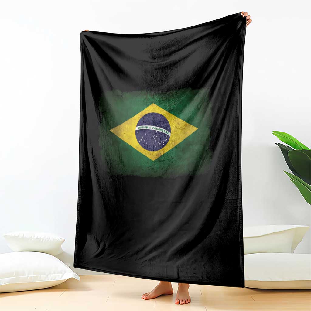 Brazilian Pride Latin America Vintage Brazil Flag Throw Blanket TS11 Print Your Wear