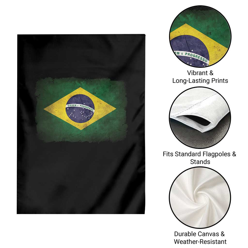 Brazilian Pride Latin America Vintage Brazil Flag Garden Flag TS11 Print Your Wear