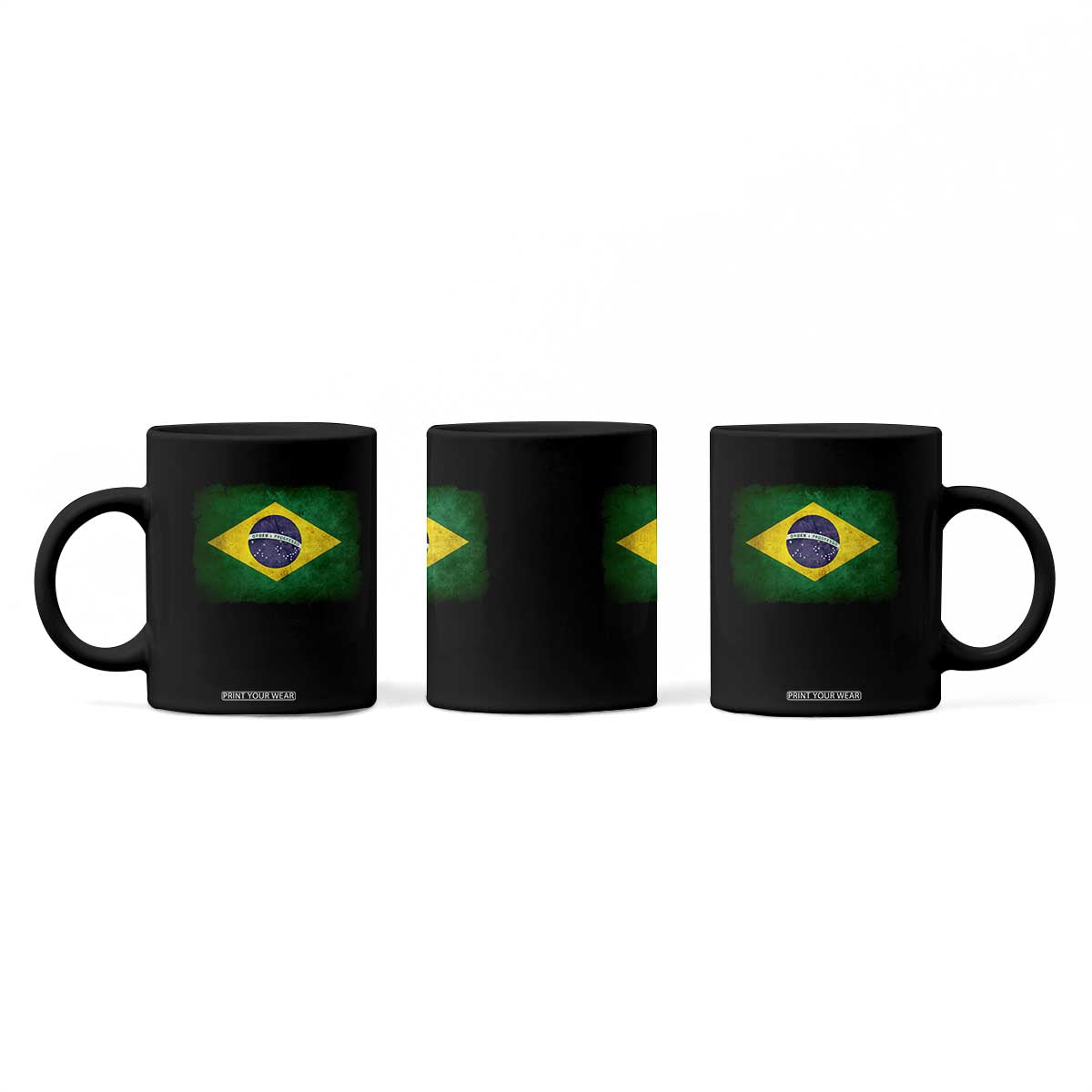 Brazilian Pride Latin America Vintage Brazil Flag Coffee Mug TS11 Print Your Wear