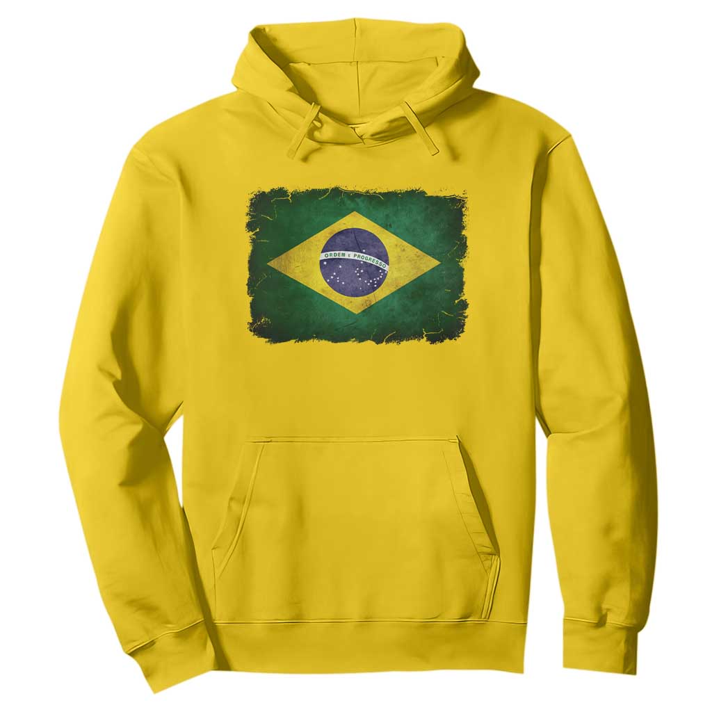 Brazilian Pride Latin America Vintage Brazil Flag Hoodie TS11 Daisy Print Your Wear
