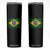 Brazilian Pride Latin America Vintage Brazil Flag Skinny Tumbler TS11 Black Print Your Wear