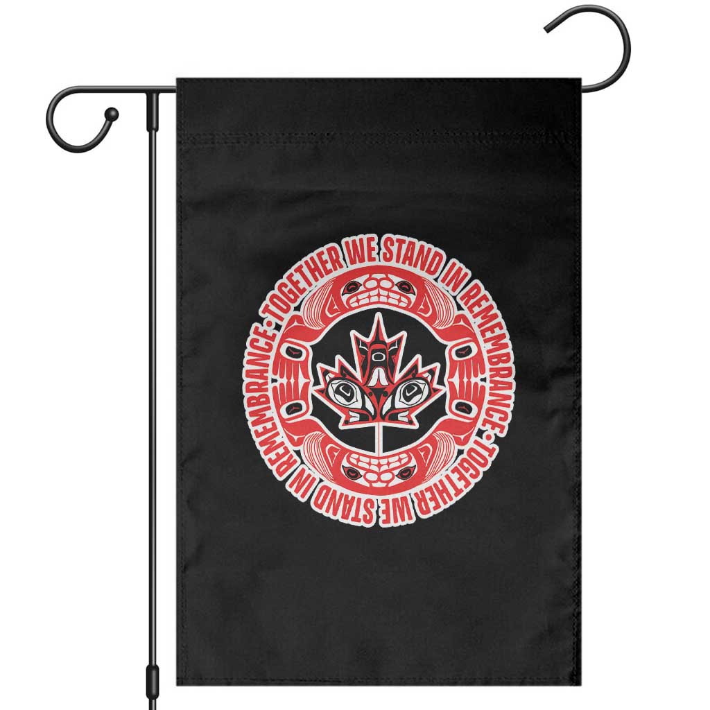 Indigenous Children Garden Flag Together We Stand In Remembrance Unity Day Papoose Maple Leaf Native American TS11 Black Print Your Wear