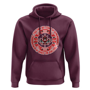 Indigenous Children Hoodie Together We Stand In Remembrance Unity Day Papoose Maple Leaf Native American TS11 Maroon Print Your Wear