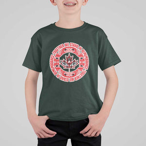 Indigenous Children T Shirt For Kid Together We Stand In Remembrance Unity Day Papoose Maple Leaf Native American TS11 Dark Forest Green Print Your Wear