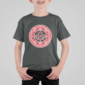 Indigenous Children T Shirt For Kid Together We Stand In Remembrance Unity Day Papoose Maple Leaf Native American TS11 Dark Heather Print Your Wear