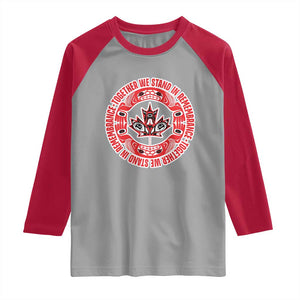 Indigenous Children Raglan Shirt Together We Stand In Remembrance Unity Day Papoose Maple Leaf Native American TS11 Sport Gray Red Print Your Wear