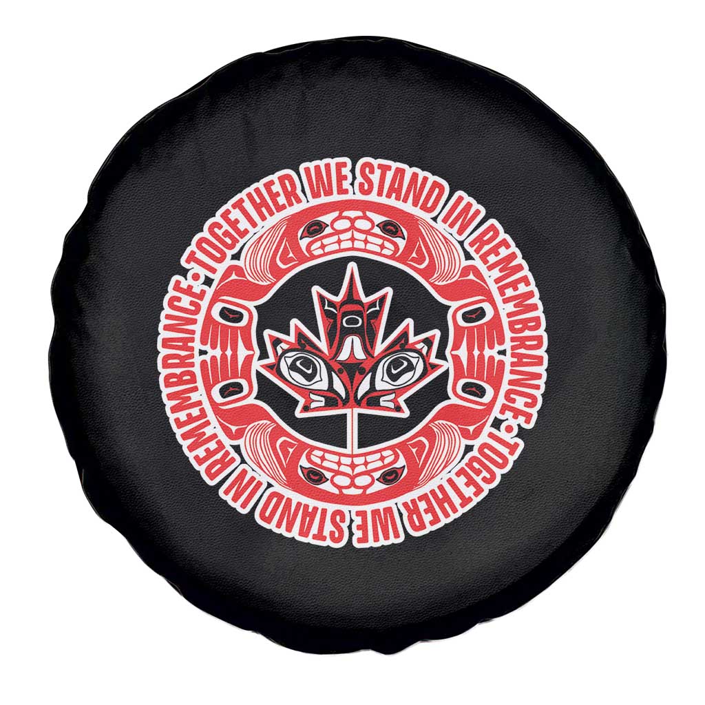 Indigenous Children Spare Tire Cover Together We Stand In Remembrance Unity Day Papoose Maple Leaf Native American TS11 Print Your Wear