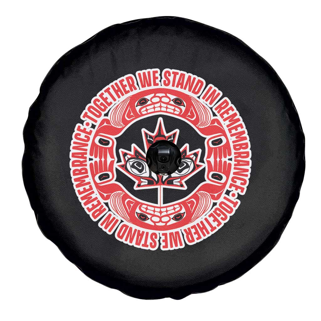 Indigenous Children Spare Tire Cover Together We Stand In Remembrance Unity Day Papoose Maple Leaf Native American TS11 Print Your Wear