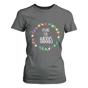Harris Supporter 2024 T Shirt For Women Vegans For Kamala Vegeterian Veggies TS11 Dark Heather Print Your Wear