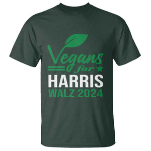 Kamala Supporter 2024 T Shirt Vegans For Harris Walz 2024 Veggies TS11 Dark Forest Green Print Your Wear