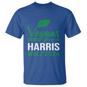 Kamala Supporter 2024 T Shirt Vegans For Harris Walz 2024 Veggies TS11 Royal Blue Print Your Wear