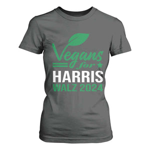 Kamala Supporter 2024 T Shirt For Women Vegans For Harris Walz 2024 Veggies TS11 Dark Heather Print Your Wear