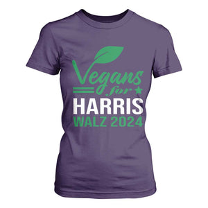 Kamala Supporter 2024 T Shirt For Women Vegans For Harris Walz 2024 Veggies TS11 Purple Print Your Wear