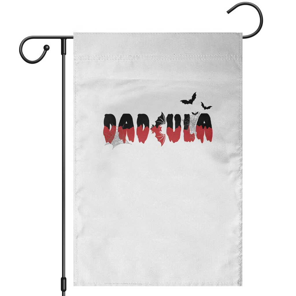 Halloween Couple Matching Garden Flag Dadcula Couples Daddy Husband Vampire Bat Spider Web TS11 White Print Your Wear