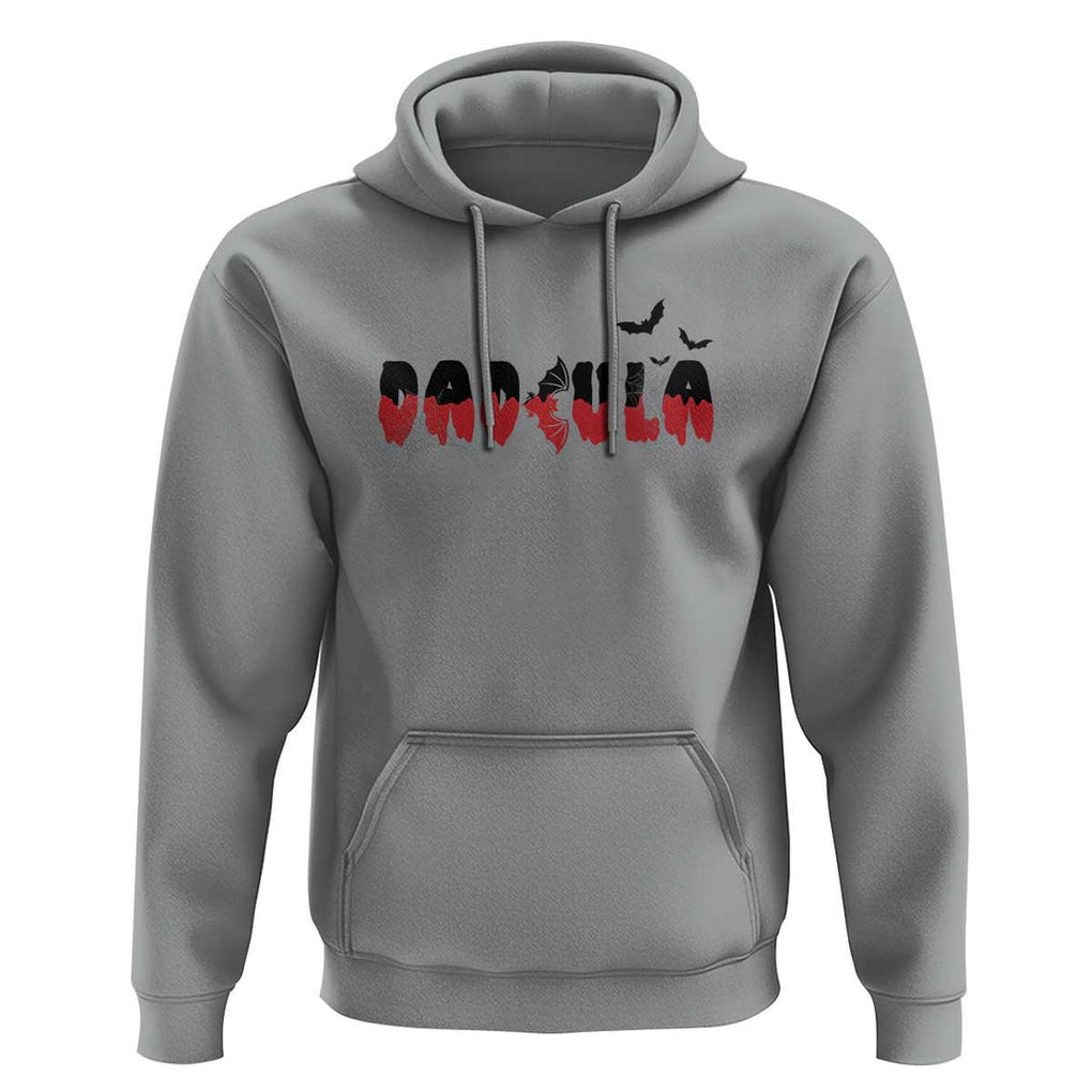 Halloween Couple Matching Hoodie Dadcula Couples Daddy Husband Vampire Bat Spider Web TS11 Sport Gray Print Your Wear