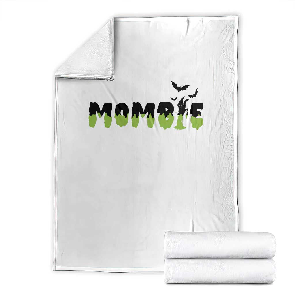 Halloween Couple Matching Throw Blanket Mombie Couples Mommy Wife Zombie Hand Bat TS11 White Print Your Wear