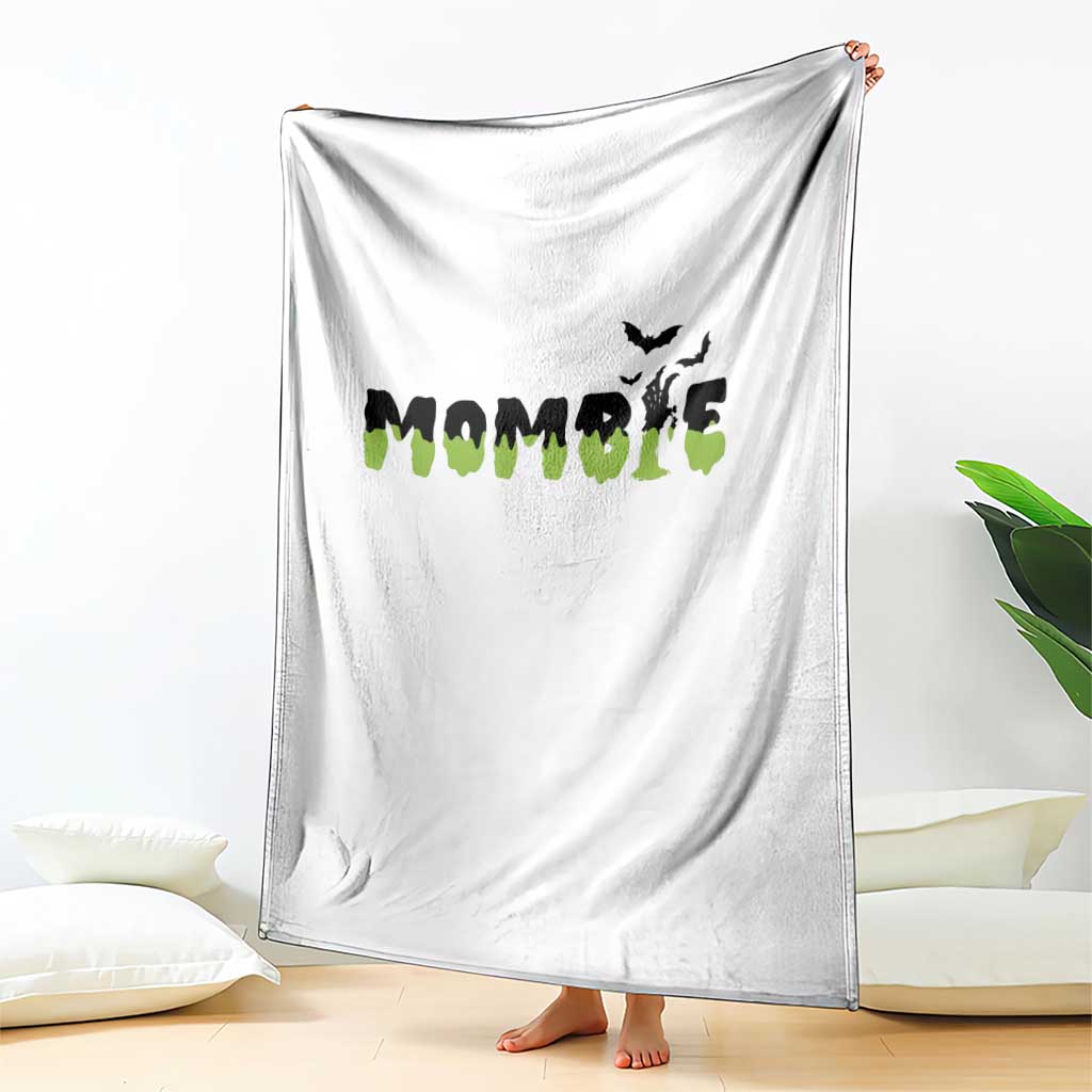 Halloween Couple Matching Throw Blanket Mombie Couples Mommy Wife Zombie Hand Bat TS11 Print Your Wear
