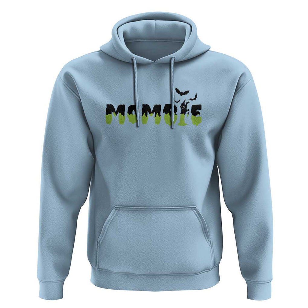 Halloween Couple Matching Hoodie Mombie Couples Mommy Wife Zombie Hand Bat TS11 Light Blue Print Your Wear