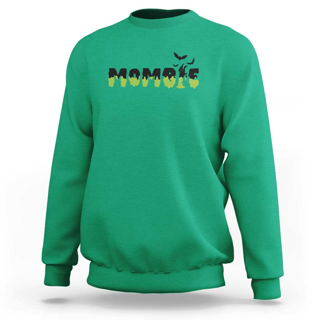 Halloween Couple Matching Sweatshirt Mombie Couples Mommy Wife Zombie Hand Bat TS11 Irish Green Print Your Wear
