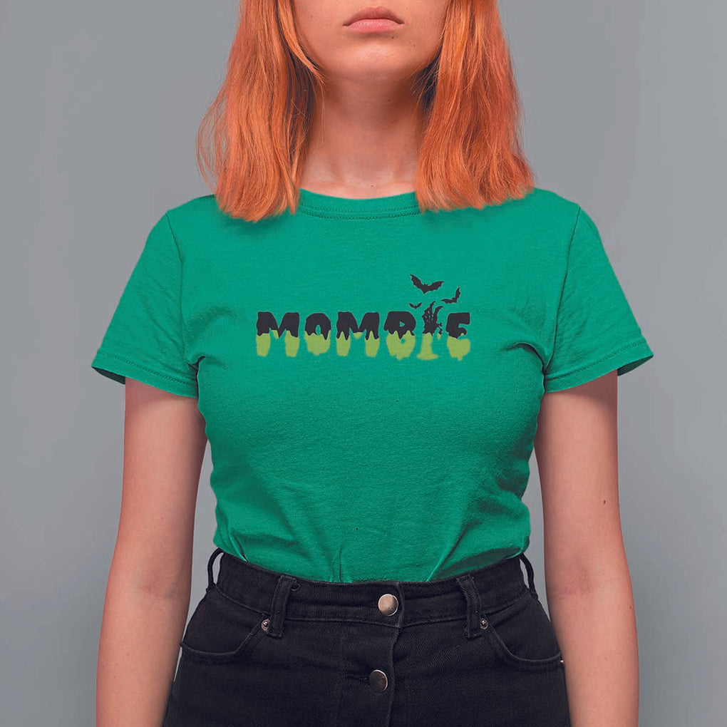 Halloween Couple Matching T Shirt For Women Mombie Couples Mommy Wife Zombie Hand Bat TS11 Irish Green Print Your Wear