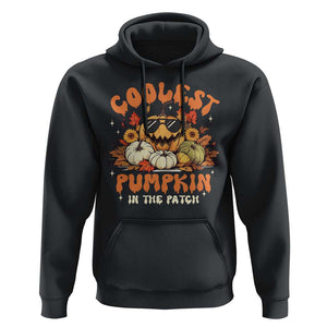 Funny Halloween Hoodie Coolest Pumpkin In The Patch Autumn Maple Leaf Flower TS11 Black Print Your Wear