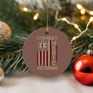 Combat Medic Veteran Ceramic Ornament Medical Military Vintage American Flag TS11 1pc Mocha Print Your Wear