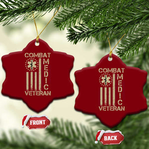 Combat Medic Veteran Ceramic Ornament Medical Military Vintage American Flag TS11 Print Your Wear