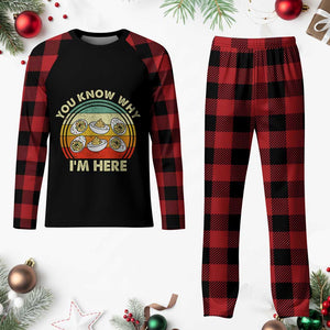 Funny Thanksgiving Deviled Eggs Plaid Pajama Set You Know Why I Am Here Easter Day TS11 Buffalo Plaid Print Your Wear