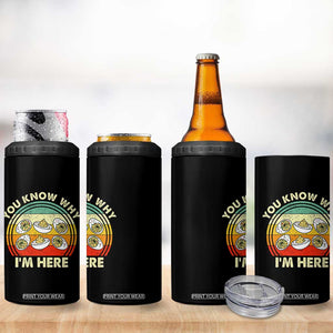 Funny Thanksgiving Deviled Eggs 4 in 1 Can Cooler Tumbler You Know Why I Am Here Easter Day TS11 Print Your Wear