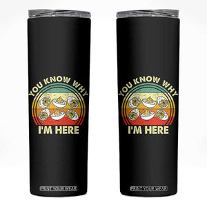 Funny Thanksgiving Deviled Eggs Skinny Tumbler You Know Why I Am Here Easter Day TS11 Black Print Your Wear