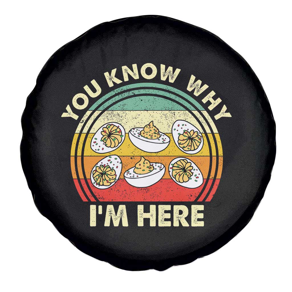 Funny Thanksgiving Deviled Eggs Spare Tire Cover You Know Why I Am Here Easter Day TS11 Print Your Wear