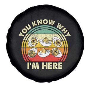 Funny Thanksgiving Deviled Eggs Spare Tire Cover You Know Why I Am Here Easter Day TS11 Print Your Wear