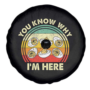 Funny Thanksgiving Deviled Eggs Spare Tire Cover You Know Why I Am Here Easter Day TS11 Print Your Wear