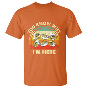 Funny Thanksgiving Deviled Eggs T Shirt You Know Why I Am Here Easter Day TS11 Orange Print Your Wear