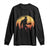 Bigfoot Pilgrim Turkey Pumpkin Thanksgiving Day Long Sleeve Shirt TS11 Black Print Your Wear