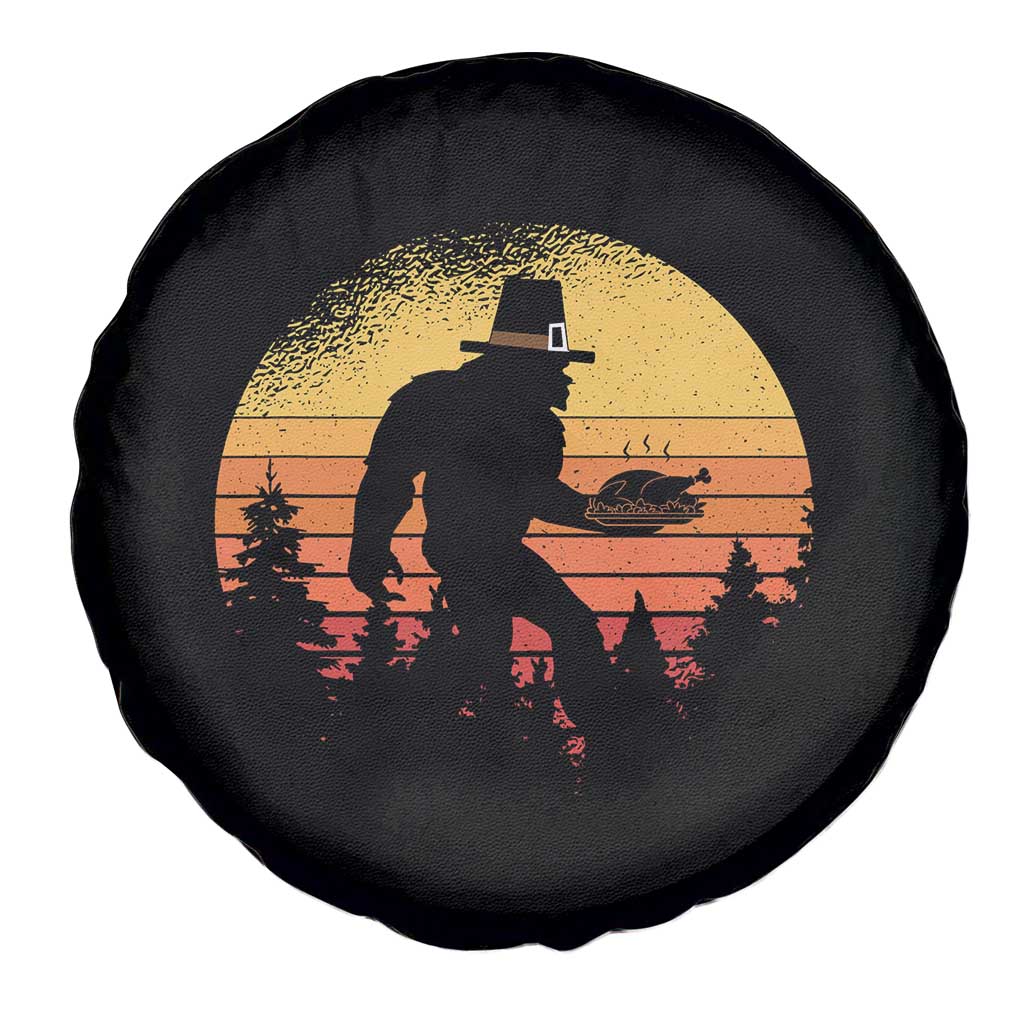 Bigfoot Pilgrim Turkey Pumpkin Thanksgiving Day Spare Tire Cover TS11 Print Your Wear