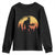 Bigfoot Pilgrim Turkey Pumpkin Thanksgiving Day Youth Sweatshirt TS11 Black Print Your Wear