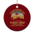 Funny Thanksgiving Day Turkey Drop Ceramic Ornament As God Is My Witness I Thought Turkeys Could Fly - Print Your Wear