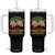 Funny Thanksgiving Day Turkey Drop Tumbler With Handle As God Is My Witness I Thought Turkeys Could Fly TS11 One Size: 40 oz Black Print Your Wear