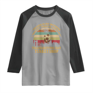 Funny Thanksgiving Day Turkey Drop Raglan Shirt As God Is My Witness I Thought Turkeys Could Fly Vintage Retro TS11 Sport Gray Black Print Your Wear