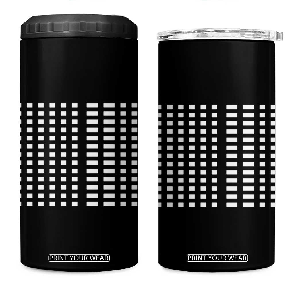 Six Seven 67 Morse Code 4 in 1 Can Cooler Tumbler Subtle Secret Gen Alpha Meme TS11 One Size: 16 oz Black Print Your Wear