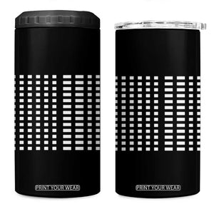 Six Seven 67 Morse Code 4 in 1 Can Cooler Tumbler Subtle Secret Gen Alpha Meme TS11 One Size: 16 oz Black Print Your Wear