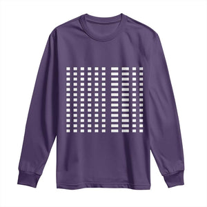 Six Seven 67 Morse Code Long Sleeve Shirt Subtle Secret Gen Alpha Meme TS11 Purple Print Your Wear