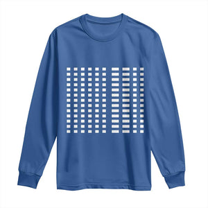 Six Seven 67 Morse Code Long Sleeve Shirt Subtle Secret Gen Alpha Meme TS11 Royal Blue Print Your Wear