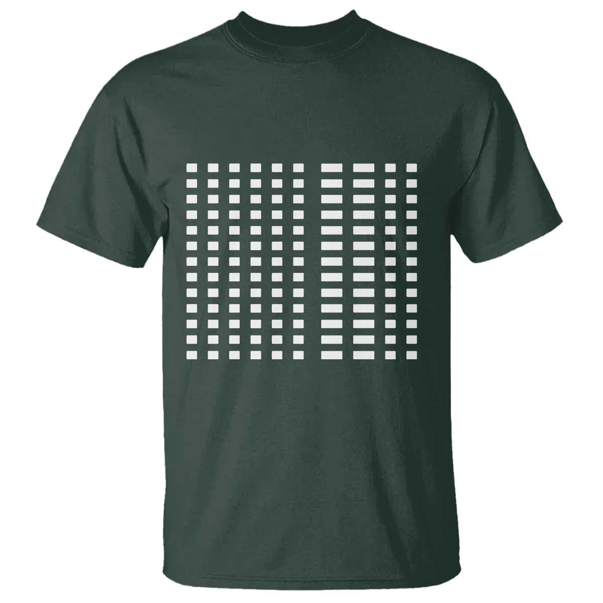 Six Seven 67 Morse Code T Shirt Subtle Secret Gen Alpha Meme TS11 Dark Forest Green Print Your Wear