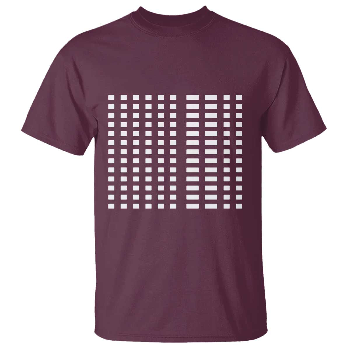 Six Seven 67 Morse Code T Shirt Subtle Secret Gen Alpha Meme TS11 Maroon Print Your Wear