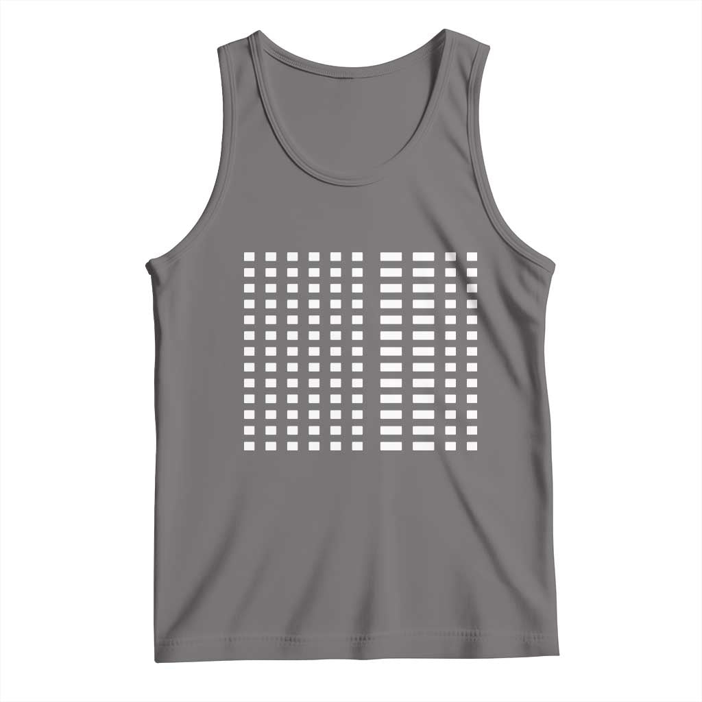 Six Seven 67 Morse Code Tank Top Subtle Secret Gen Alpha Meme TS11 Deep Heather Print Your Wear